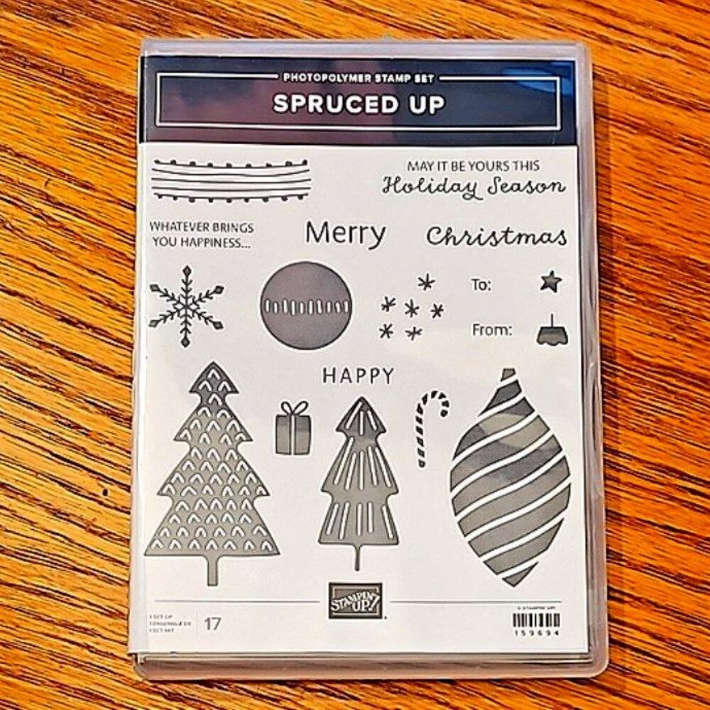 Stampin Up Stamp Set - Spruced Up NIP